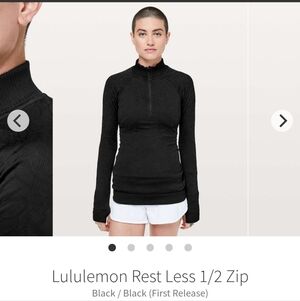 Lululemon Restless Half Zip